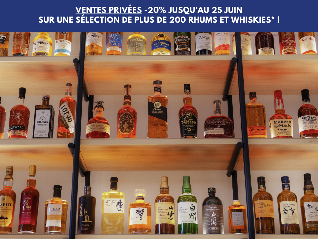 Ventes Privées Drinks&Co Store: -20% sur une sélection de 200 whiskies et rhums jusqu’au 25 juin !